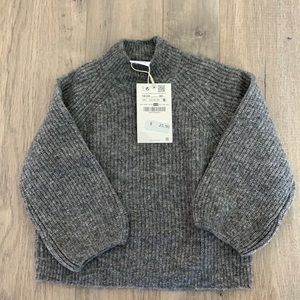 BRAND NEW WITH TAGS Zara kids girls grey sweater